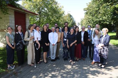 Conference Delegates posing for photo outside for the “ERC Research Project, Dancing